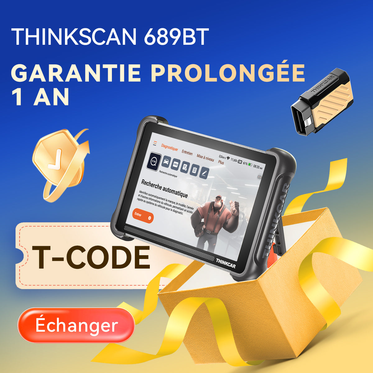 THINKSCAN 689BT Garantie prolongée 1 an