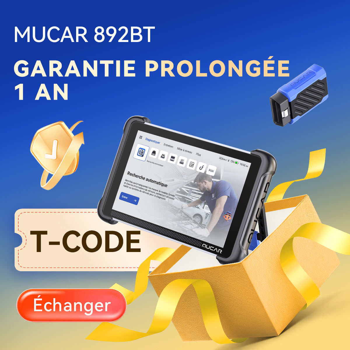 MUCAR 892BT Garantie prolongée 1 an