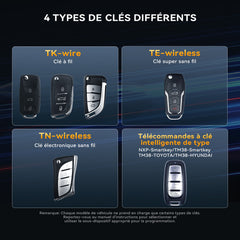 THINKCAR TKEY101 - Programmateur Universel de Clés de Voiture avec 6 Télécommandes