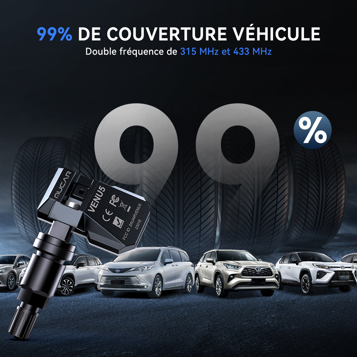 MUCAR VENU5 CAPTEUR DE PRESSION DES PNEUS