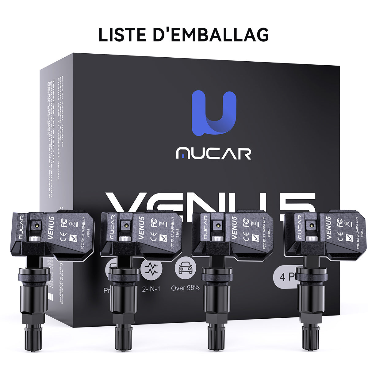 MUCAR VENU5 CAPTEUR DE PRESSION DES PNEUS