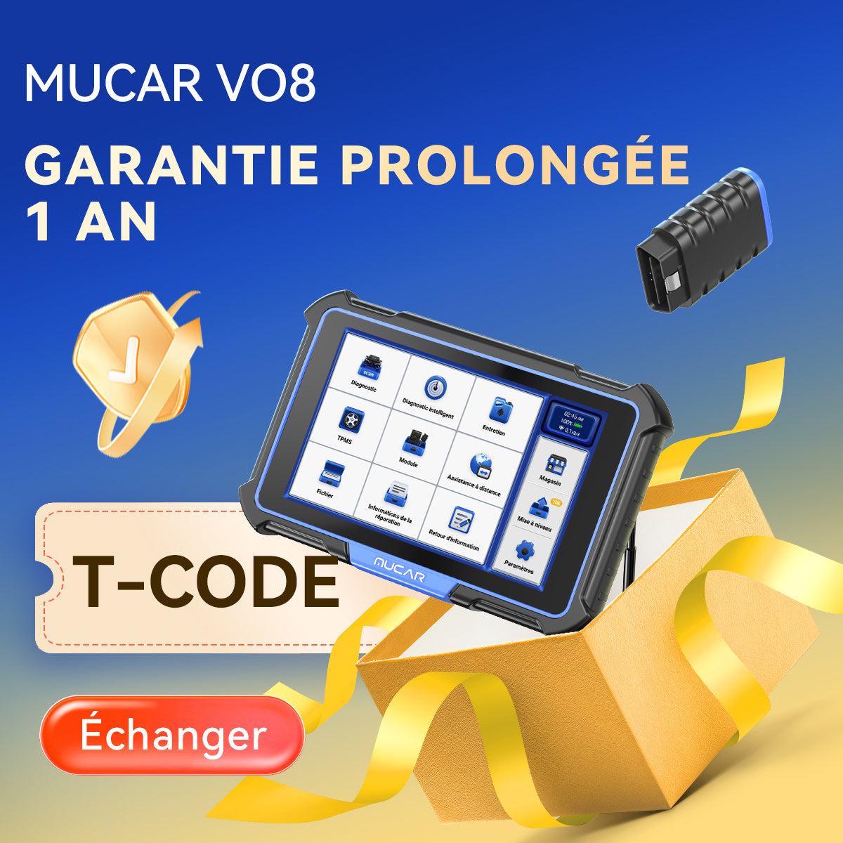 MUCAR VO8 Garantie prolongée 1 an